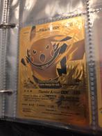 Pikachu GX Gouden Fan-Art Kaart, Ophalen of Verzenden