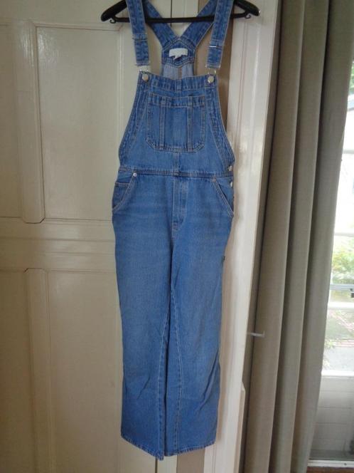 H&M spijkerstof/tuinbroek:mt 34, Kleding | Dames, Spijkerbroeken en Jeans, Zo goed als nieuw, W27 (confectie 34) of kleiner, Blauw