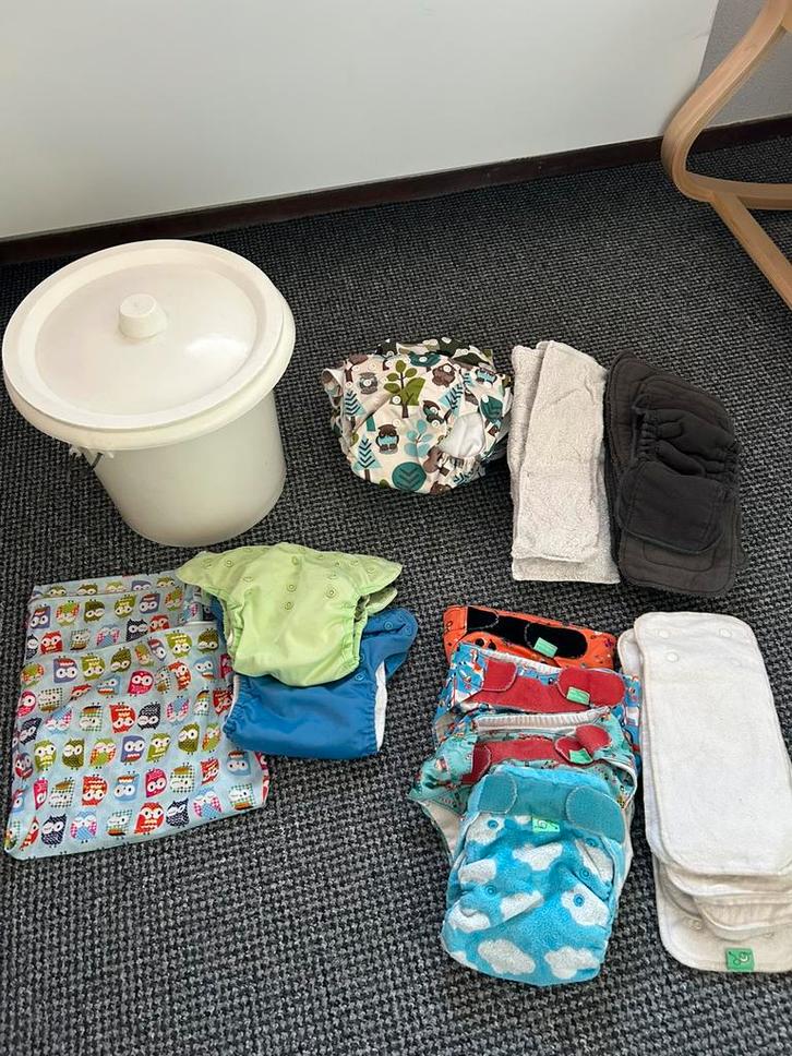 Wasbare luiers pakket/ cloth diapers set, Kinderen en Baby's, Badjes en Verzorging, Gebruikt, Overige typen, Ophalen of Verzenden