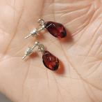 925 zilveren oorstekers/oorknopjes met Barnsteen(Amber), Sieraden, Tassen en Uiterlijk, Oorbellen, O.T., Bruin, Nieuw, Ophalen of Verzenden