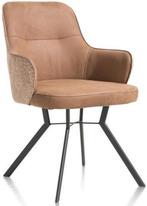 6 Nieuwe Armleuning stoelen, Brendon H&H, Cognac/brique, Nieuw, Vijf, Zes of meer stoelen, Metaal, Bruin