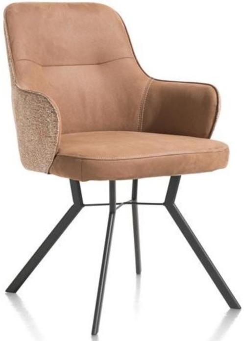 6 Nieuwe Armleuning stoelen, Brendon H&H, Cognac/brique, Huis en Inrichting, Stoelen, Nieuw, Vijf, Zes of meer stoelen, Metaal
