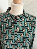 King Louie maat 42 groene retro blouse 2811, Maat 42/44 (L), Ophalen of Verzenden, Zo goed als nieuw, King Louie
