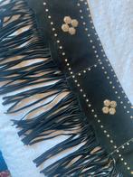 Country leren riem met franjes, Ophalen, 80 tot 90 cm, 5 cm of meer, Heupriem