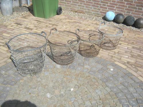 oude ijzer draad/aardappel manden, Antiek en Kunst, Curiosa en Brocante, Ophalen