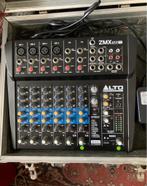 Alto mixer + case, Ophalen of Verzenden, Zo goed als nieuw, 10 tot 20 kanalen, Microfooningang
