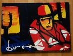 Artprint op canvas Herman Brood Cactus man 50x70 cm, Ophalen of Verzenden