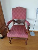 Vintage beklede armleuning stoel, Ophalen
