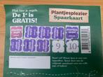 Plus spaarzegels Plantjes Plezier (7+1 gratis) €1,50, Verzamelen, Supermarktacties, Plus, Ophalen of Verzenden