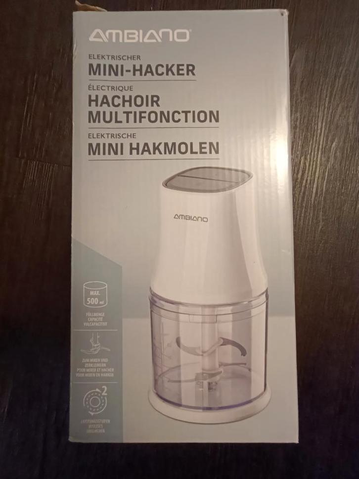 Mini Hacker Ambiano (Mini Hakmolen), Witgoed en Apparatuur, Keukenmixers, Gebruikt, Minder dan 1 liter, 1 snelheid, Ophalen