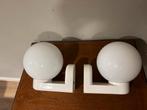 Set van 2 wandlampen. Badkamerlampen vintage look, Ophalen of Verzenden, Zo goed als nieuw, Kunststof