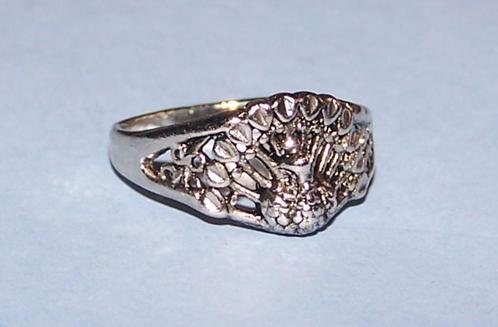 Tibet zilveren ring met pauw, maat 18, Sieraden, Tassen en Uiterlijk, Ringen, Nieuw, Dame, 18 tot 19, Zilver, Overige materialen