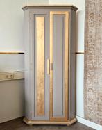 Hoekkast in Taupe en goud/ modern look kast, Ophalen