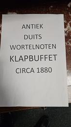 Antiek Duits Klapbuffet 1880, Antiek en Kunst, Antiek | Meubels | Kasten, Ophalen