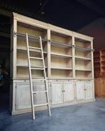 Demontabele Boekenkast | Bibliotheekkast met ladder #2086, Huis en Inrichting, Kasten | Boekenkasten, Niet ingevuld, Met deur(en)