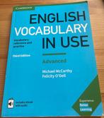 English Vocabulary In Use - Advanced, Ophalen of Verzenden, Michael McCarthy, Felicity O’Dell, Zo goed als nieuw, HBO