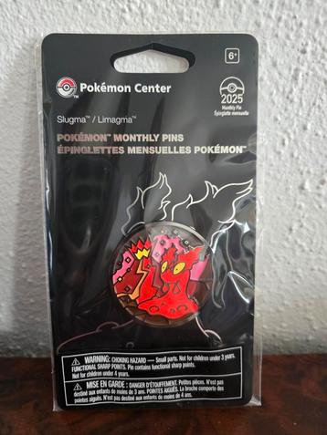Pokémon Center monthly pin Slugma beschikbaar voor biedingen
