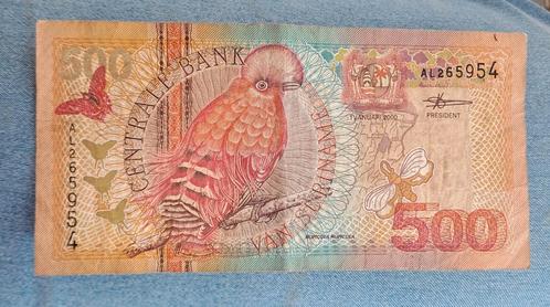 Suriname 500 gulden biljet, Postzegels en Munten, Bankbiljetten | Amerika, Ophalen of Verzenden