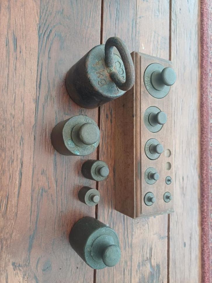 Antieke gewichten set, Antiek en Kunst, Antiek | Gereedschap en Instrumenten, Ophalen