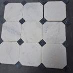 8m² wit verouderd marmer octagon vloertegels nieuw in doos, Doe-het-zelf en Verbouw, Tegels, Nieuw, 20 tot 40 cm, 20 tot 40 cm