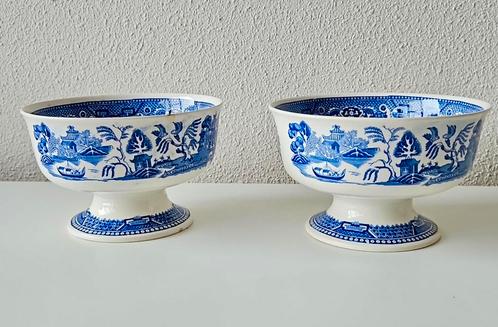 2 kabinetkommen Petrus Regout Rozendaal decor Willow, Antiek en Kunst, Antiek | Keramiek en Aardewerk, Ophalen of Verzenden