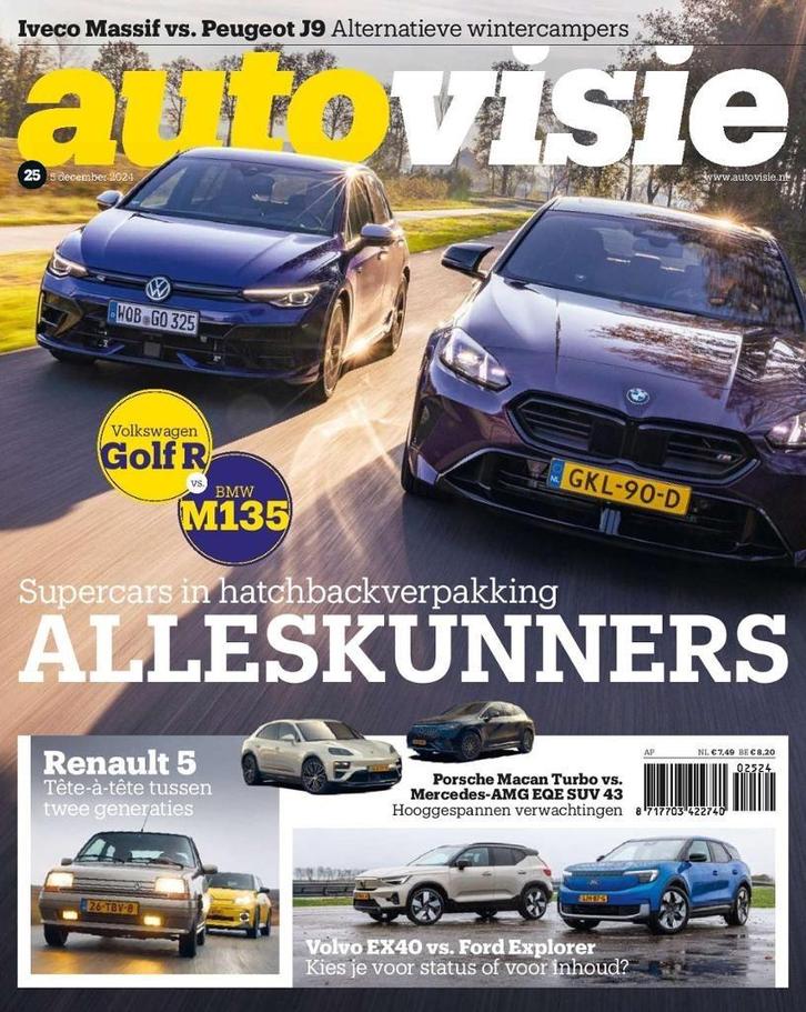 Autovisie 25 2024 : BMW M135 - VW Golf R - Renault 5 - Volvo, Boeken, Auto's | Folders en Tijdschriften, Gelezen, Algemeen, Ophalen of Verzenden