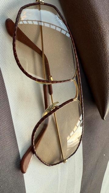Vintage original Bausch & Lomb piloten zonnebril, leder beschikbaar voor biedingen
