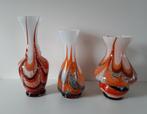 GLAZEN VAZEN CARLO MORETTI 3X, Overige kleuren, Ophalen of Verzenden, Minder dan 50 cm, Glas