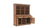 Teak wijnkast 180 cm / drankkast / barkast, 200 cm of meer, 150 tot 200 cm, Teakhout, Ophalen of Verzenden