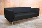 ZGANieuw! zwarte stoffen Rolf Benz Linea design bank, Design, 150 tot 200 cm, Tweepersoons, 75 tot 100 cm