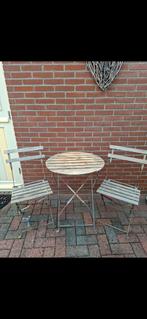 Te koop leuk bistro setje .30 euro, Ophalen of Verzenden, Zo goed als nieuw, Overige materialen, 2 zitplaatsen