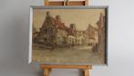 Dorpsgezicht met Pannendaken - Gesigneerd, Ophalen