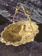 Brocant bonbonschaal verzilverd - verpoetst, Ophalen of Verzenden, Zilver