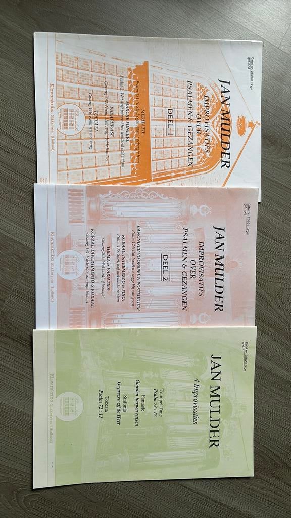 Bladmuziek Jan Mulder, Klavarskribo, Muziek en Instrumenten, Bladmuziek, Ophalen of Verzenden, Gebruikt, Artiest of Componist