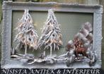 XXL 3D Kerst Schilderij met Kerstbomen Hert & Licht 117 x 78, Diversen, Kerst, Ophalen, Nieuw