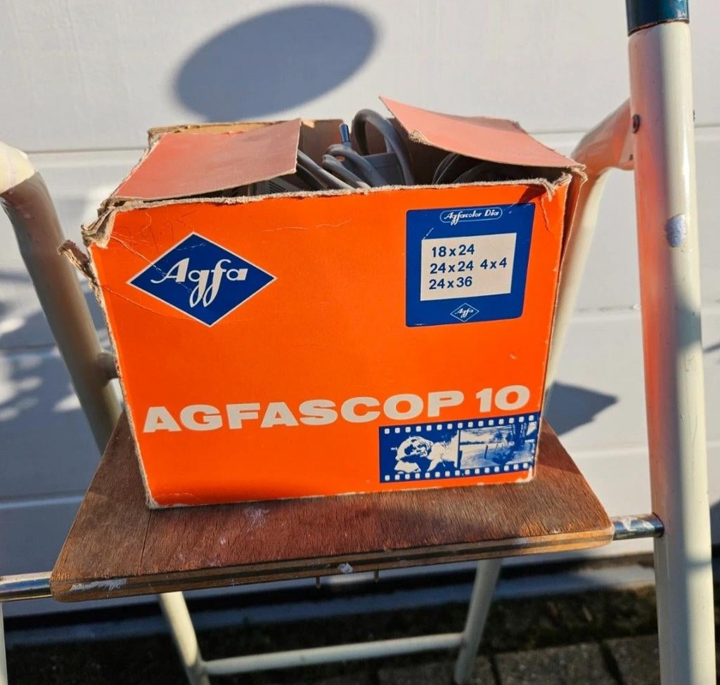 Agfa Agfascop 10 Diaprojector - Werkend, Audio, Tv en Foto, Diaprojectors, Ophalen of Verzenden, Gebruikt