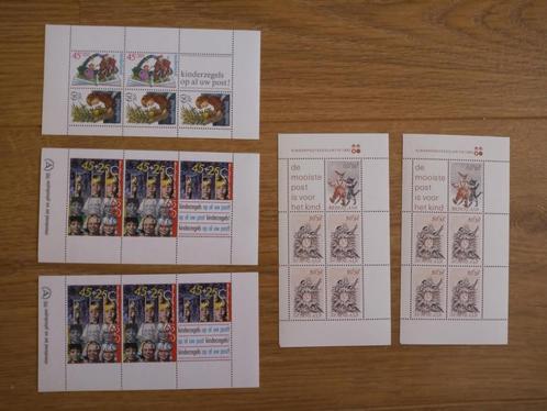Vijf velletjes Kinderpostzegels postfris, Postzegels en Munten, Postzegels | Nederland, Postfris, Na 1940, Ophalen of Verzenden