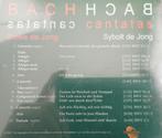 2x CD Bach: Cantatas / Euwe & Sybolt de Jong, Ophalen of Verzenden, Barok, Zo goed als nieuw, Overige typen