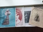 3 Antieke Franse Modetijdschriften + Bijlage, Antiek en Kunst, Curiosa en Brocante, Ophalen of Verzenden