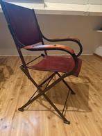Vintage Stoelen - Zwart Stalen Frame, Huis en Inrichting, Stoelen, Ophalen, Gebruikt, Twee, Overige kleuren