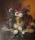 Schilderij pronkstilleven op paneel. Thomas Heesakkers., Antiek en Kunst, Kunst | Schilderijen | Klassiek, Ophalen