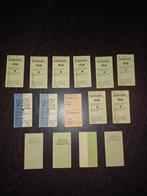 15 Oude treinkaartjes jaren 80, Ophalen, Gebruikt, Trein, Overige typen