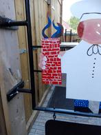 Warme bakker rvs gevelbord, Ophalen of Verzenden