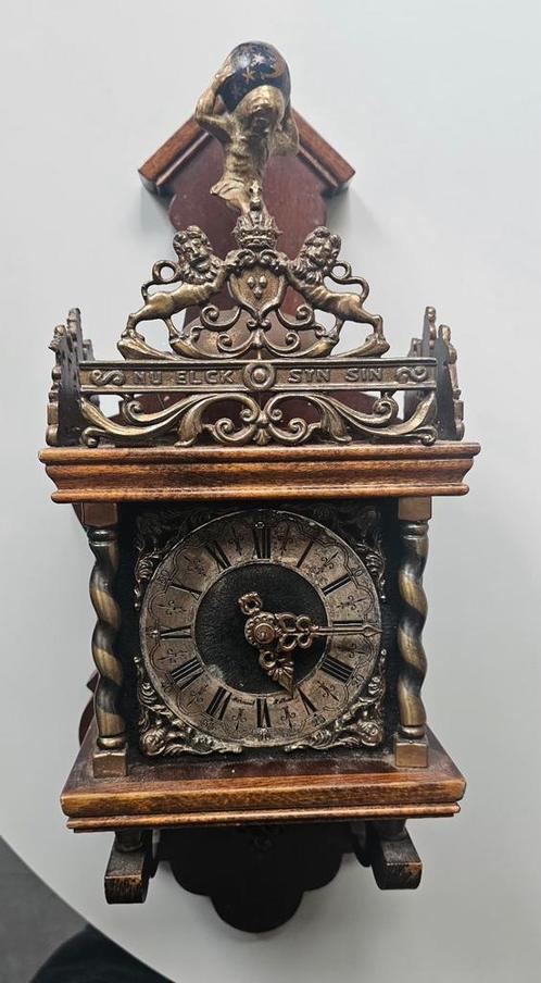 Antieke Zaanse Klok, zonder gewichten, Antiek en Kunst, Antiek | Klokken, Ophalen of Verzenden
