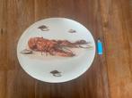 Vintage kreeft schaal fruit de mer Boch oester mossel bord, Huis en Inrichting, Keuken | Servies, Gebruikt, Ophalen of Verzenden