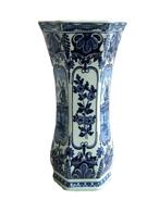 Delfts Sphinx Blauw trompetvaas vintage jaren 50 / 60, Ophalen of Verzenden