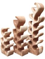 Wijnrek Suar hardhout in 5 maten, mooie tekening. Vanaf:, Huis en Inrichting, Woonaccessoires | Wijnrekken, 5 tot 15 flessen, Nieuw