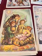 Zalig kerstfeest en zalig nieuwjaar unieke jaren 50 kaarten, Ophalen of Verzenden, 1940 tot 1960