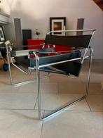 Wassily stoel - ontwerp Marcel Breuer, Huis en Inrichting, Stoelen, Ophalen, Bauhaus, Zwart, Leer