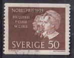 Zweden 1963 Nobelprijs Curie's, Verzenden, Gestempeld, Overige thema's